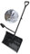 Outspark Schneeschaufel für Auffahrt, Auto, Haus, Garage, Schneeräumung, robust, Metall, ergonomische Schneeschaufel, Doppelgriffe, 55,9 cm, Schwarz