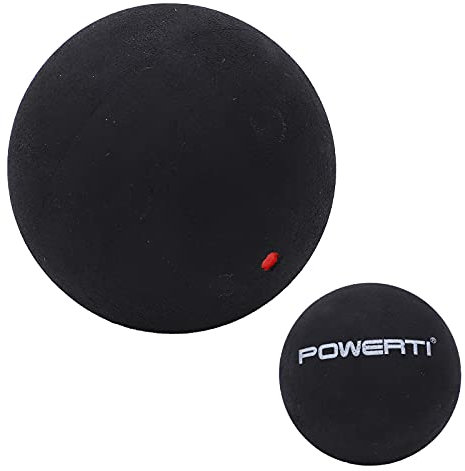 Akozon 37 Mm Single Dot, Bälle für Anfänger, Wettkampf, Squashball, Sport-Gummischlägerball, Einzeln (einzelner roter Punkt)