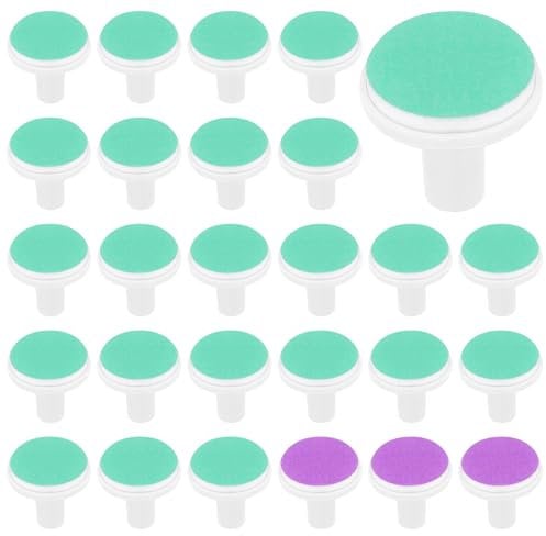 24 Pieces Baby Nail Trimmer Replacement Pads for Babies 12 Months and Up+3PCS Electric Baby Nail Grinding Heads for Babies 6-12 Months- Ideal for Standard Nail Care