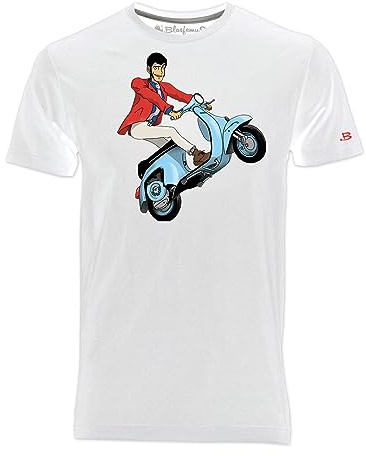 Blasfemus T-Shirt Uomo Cartoni Animati Anni 80 Stile Anime Manga