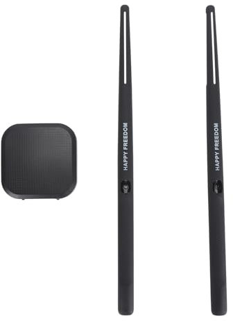 ZJchao Elektrische Trommel-Set - Tragbare Virtuelle Drum Set Aeroband Drumsticks Air Drum Sticks - Schwarz