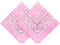 ZENO Rosa Bandana – 100% Baumwolle & Natürliche Fasern – Rosa Halstuch Ohne Polyester – Hochwertig, Weich, Langlebig & Waschmaschinenfest – Bandana Herren & Damen – Unisex & Kinder - 2 Pack