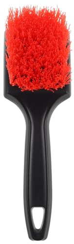 jojofuny Brosse De Nettoyage Multifonction Pour Voiture Douce Et Ergonomique Pour Tapis Et Intérieur Rouge