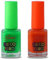 Neon Nail Polish – Bright, Quick-Drying & Long-Lasting Fluorescent Nail Paint – No UV Needed High-Gloss Finish for Bold Nails (Green + Orange, Pack)