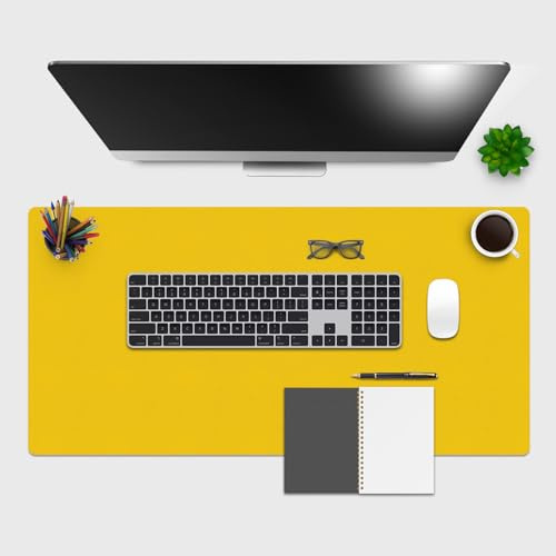 Giallobus - Schreibtischunterlagen - Einzefarbe - Vinile - 90L x 40l cm - 08 - Yellow
