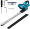 Tagliasiepi a batteria compatibile con batterie Makita da 18 V, lunghezza di taglio 52 cm, passo denti 20 mm, acciaio rettificato al diamante, ingranaggi in metallo, senza batteria e caricabatteria