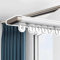 Sistema di binari per tende con montaggio a soffitto, altezza 6 mm, resistente, oscurante, divisorio piatto per tende, ideale per tende e tende