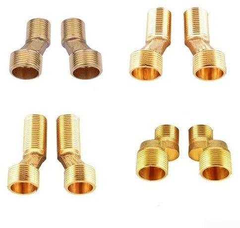 Rubinetto curvo regolabile per doccia salvaspazio da parete per bagno (stile corto)