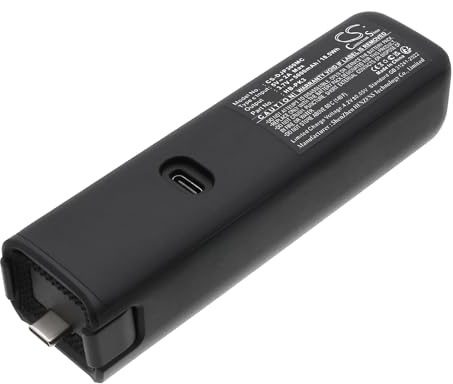 Akku kompatibel mit DJI Osmo Pocket 3, Batteriegriff 5000mAh Akku, Tragbares leicht Osmo Pocket 3 Power Expansion mit Schraubloch für Stativ