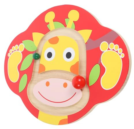 Hohopeti Giraffe Balance Board Sensory Training for Balance Plate Wobble Seesaw Outdoor Educational Equipment for Coordination Strength and Posture Development