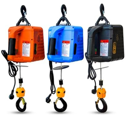 Palan électrique portatif de 500 kg, treuil manuel, bloc traction, câble leva en acier, remorqua(F,Manual 7.6M)