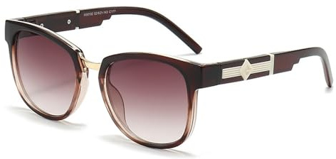 XFLSDHGD Vintage Sonnenbrille Frauen Strahlen Schatten Spiegel Reisebrief Dame Brille Outdoor