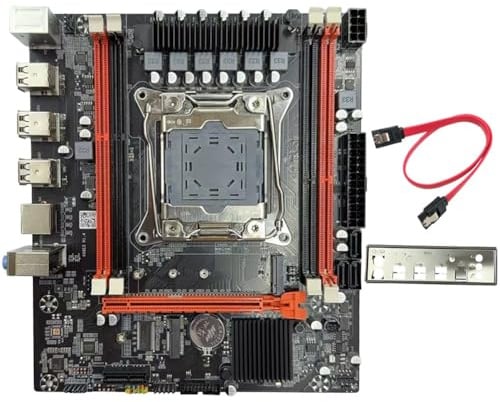 Ehwisbe Gaming X99 DDR4 Motherboard LGA2011-3 4X DDR4 RECC RAM Slots M. 2 NVMe X99E Gigabit LAN Card
