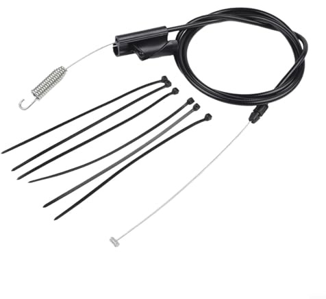 NbgrvB 946-04728A Single Speed Drive Cable for Craftsman Lawn Mowers 64.37 Conduit Length Black Replacement Part with Cable Ties
