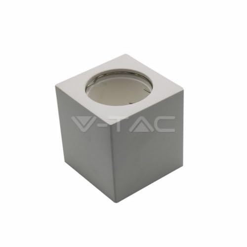 Foco empotrable de techo, cuadrado, de escayola V-TAC para focos GU10 / GU5.3 VT-727SQ - SKU 3664