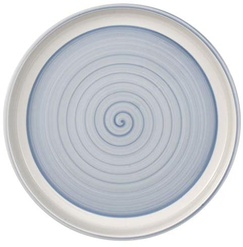 Villeroy und Boch Clever Cooking Blue runde, Koch-Geschirr aus hochwertigem in Blau, 30 cm Servierplatte, Porzellan, Weiß, 30 x 30 x 3 cm