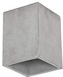 Licht-Erlebnisse Deckenstrahler Beton Grau Kompakt Eckig Urbaner Stil GU10 L9cm Deckenleuchte Aufbaustrahler Flur Küche