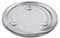 Rayher 46270000 Glas-Untersetzer mit Rand, Innendurchmesser 7,5 cm, Stärke 7 mm, mit 3 Fußpunkten, glasklar, Kerzenteller, rund, Kerzenständer, Kerzenhalter Glas, 10 cm ø