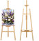 ZanGe 1.5M/59inch Studio Easel Wooden A-Frame Folding Pine Wood Artist Art Craft Adjustable Display Exhibition for Wedding Drawing Painting Holder- Easy to Assemble