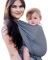 Hoppediz Baby-Tragetuch ab Geburt, Neugeboren bis Kleinkind, 100% Baumwolle, ultraleichtes Sommertuch, Hamburg stone 5,40 m