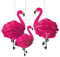 amscan 180236 Paper Poms-3pcs Flamingo-Pompons aus Papier, 3 Stück, Rose, 49.5cm