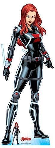 Star Cutouts SC1603 Ltd Black Widow Tell Me Everything Pappaufsteller in Lebensgröße, perfekt für Marvel-Fans, Sammler und Veranstaltungen, Höhe 165 cm, Breite 61 cm, Mehrfarbig