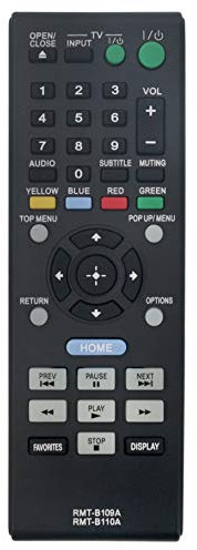 RMT-B109A RMT-B110A Replaced Remote fit for Sony BLU-RAY DISC DVD Player BDP-BX58 BDP-S480 BDP-S483 BDP-S580 RMT-B109P RMT-B110P BDP-BX38 BDP-S380 BDP-BX58 disctm S580 BDP-S480