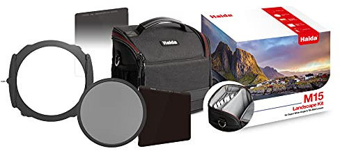 Haida M15 Landschafts-Filter-Set, 3 Filter, 150 mm Halterung, Red Diamond ND1000 ND, Soft Grad 0.9, Magnetic CPL, M15 Bag HD4572