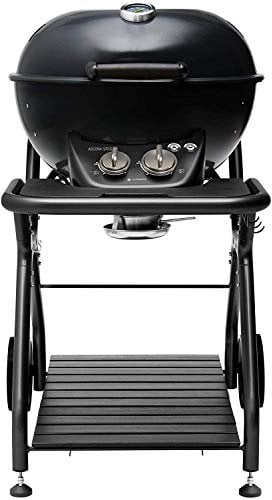 Barbecue sferico in acciaio, grill da Giardino Esterno OUTDOORCHEF modello ASCONA 570 G ALL BLACK