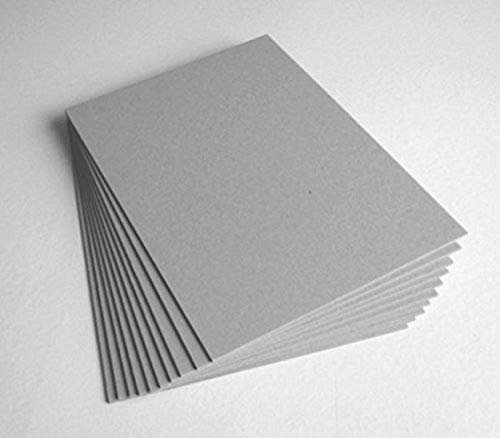 PROTECTAFILE A4 Grey Board Graduate Mountboard (Pack of 10) 1000MICRON 1mm Thick- for Mounting & Models- Ideal Card for Craft, Card Making or Other Art and Craft Paper