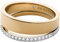 Skagen Damen Edelstahlring Länge: 4/5 Zoll, Gold und Silber mit Glitter