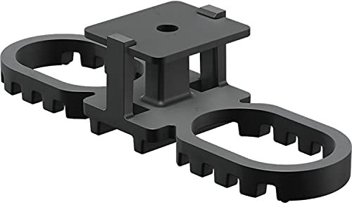 KARLE & RUBNER K&R Terraflex Pro N9 Terrassen Abstandhalter für Alu-Unterkonstruktion mit Bohrschraube C1, Schwarz