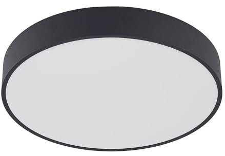 Arcchio LED Deckenleuchte Vanida (Modern) in Schwarz aus Aluminium (1 flammig,) - Lampe Deckenlampe Küchenleuchte
