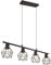Industrial Balken-Pendelleuchte NARDA Rost-Optik matt, 4-flammig