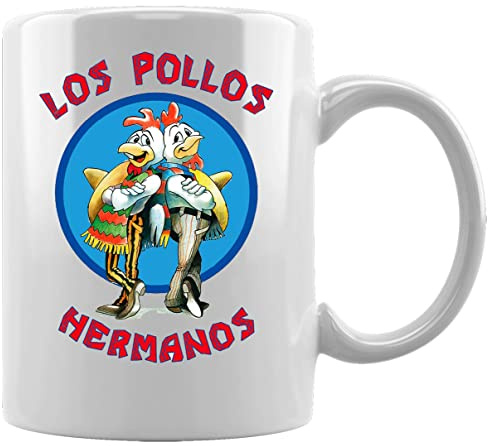 Breaking Bad Los Pollos Hermanos Keramikbecher Weißes Kaffee Tee Wasser Tasse Büro Home Ceramic White Mug Cup