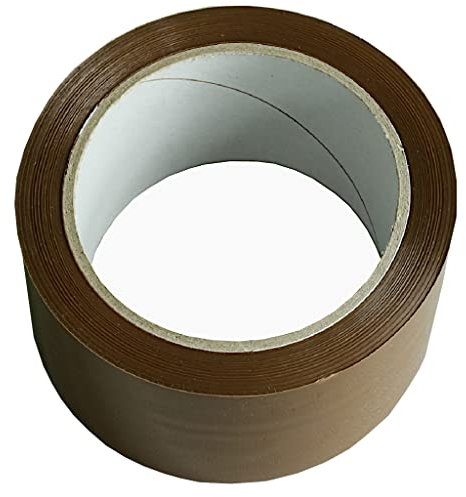 TIBU Lot de 36 rouleaux de ruban adhésif d'emballage - 66 m x 50 mm - Dévidoir silencieux