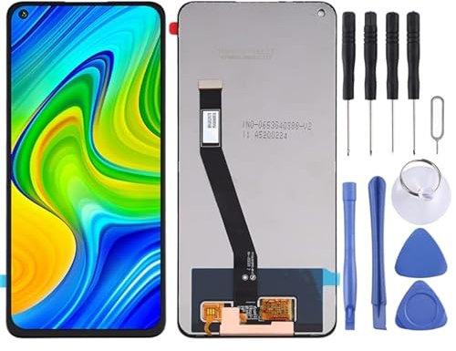 High-Tech Place Pantalla LCD original y montaje completo de digitalizador para Redmi Note 9/Redmi 10X 4G (Negro)
