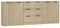 vidaXL Sideboard 3-TLG. Kommode Anrichte Schrank Beistellschrank Mehrzweckschrank Standschrank mit Schubladen Türen Sonoma Eiche-Optik Holzwerkstoff