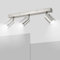 Ketom GU10 Deckenstrahler LED - Deckenstrahler 3 Flammig - LED Deckenleuchte Schwenkbar - Mattes Nickel Deckenlampe Spot - Modern Strahler Deckenspot für Küche, Wohnzimmer, Schlafzimmer