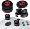 PlayRealm Lot de 2 rallonges de joystick et coque en silicone pour manette Xbox Series X/S et Xbox One S/X (rouge fantôme)