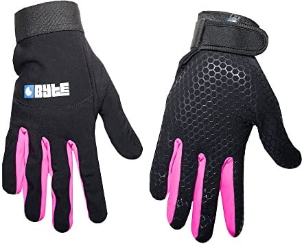 BYTE Hockey-Handschuhe, Schwarz / Rosa