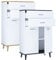 VCM Bois Highboard Commode Portes battantes Tiroir Lindas Bois Highboard Commode Portes battantes Tiroir Lindas Blanc/Chêne Miel