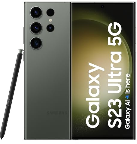 Samsung Galaxy S23 Ultra 5G AI Smartphone (vert, 12 Go, 512 Go de stockage)