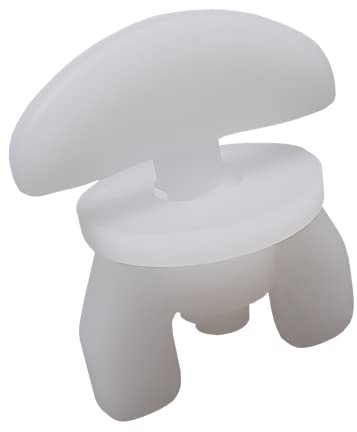 dekondo Universal-Feststeller Zwischenfeststeller Endfeststeller Gardinenstopper Vorhangstopper für Gardinenschienen oder Gardinenstangen mit Innenlauf (6)