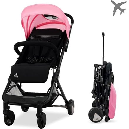 Asalvo Passeggino Flight - Nero - Rosa, Stroller, Baby/Travel, Rosa