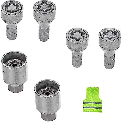 Compatible avec Renault Scénic (3 Serie, Third Series) ANNÉE 2009 sur I5/E KIT DE Boulon DE Verrouillage DE Voiture pour Roues À Jantes en Acier APPROUVÉ