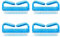 4 Pcs Nail Clean Brush, Plastic Handle Scrubbing Cleaning Brush Fingernail Brushes, Nail Manicure Dust Brush for DIY Home & Salon Use (Blue)