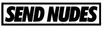 Send Nudes - Allwetter-Aufkleber, Vinyl-Aufkleber, Auto, Laptop, LKW, Werkzeugkasten, Fenster, Tumbler, Boot, Anhänger usw (Chromblau, 5x6)