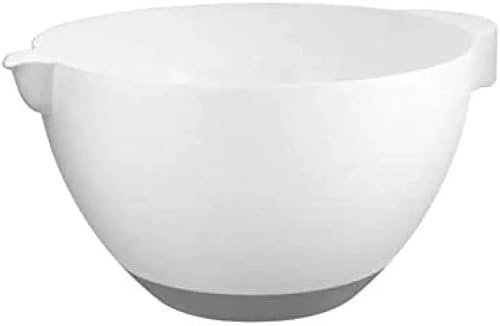 3L Mixing Bowl for Baking Cooking Serving Kitchen Non Slip Base Dishwasher Safe (Grey)