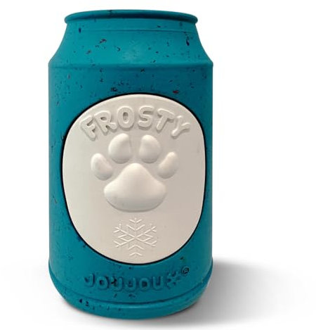 Joujoux Frosty® Treat dispenser & stuffable dog toy, Slow feeder, Long-lasting Interactive Enrichment, Stress Relief and Mental Stimulation. Durable Recycled Natural Rubber. Freezing capabilities.
